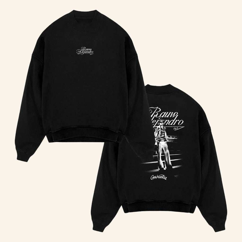 Rauw Alejandro Cosa Nuestra Tour Merch Black Sweatshirt Gifts For Fans Rauw Alejandro Cosa Nuestra Tour Merch Black Sweatshirt Gifts For Fans