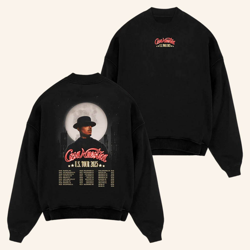 Rauw Alejandro Merch Cosa Nuestra World Tour Sweatshirt Christmas Gift Ideas For Him
