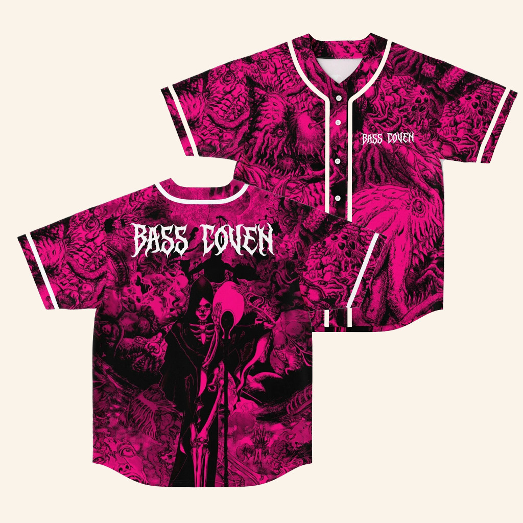 Rave Bonfire Merch Bass Coven Baseball Jersey Fan Apparel Best Birthday Gift For Husband Rave Bonfire Merch Bass Coven Baseball Jersey Fan Apparel Best Birthday Gift For Husband