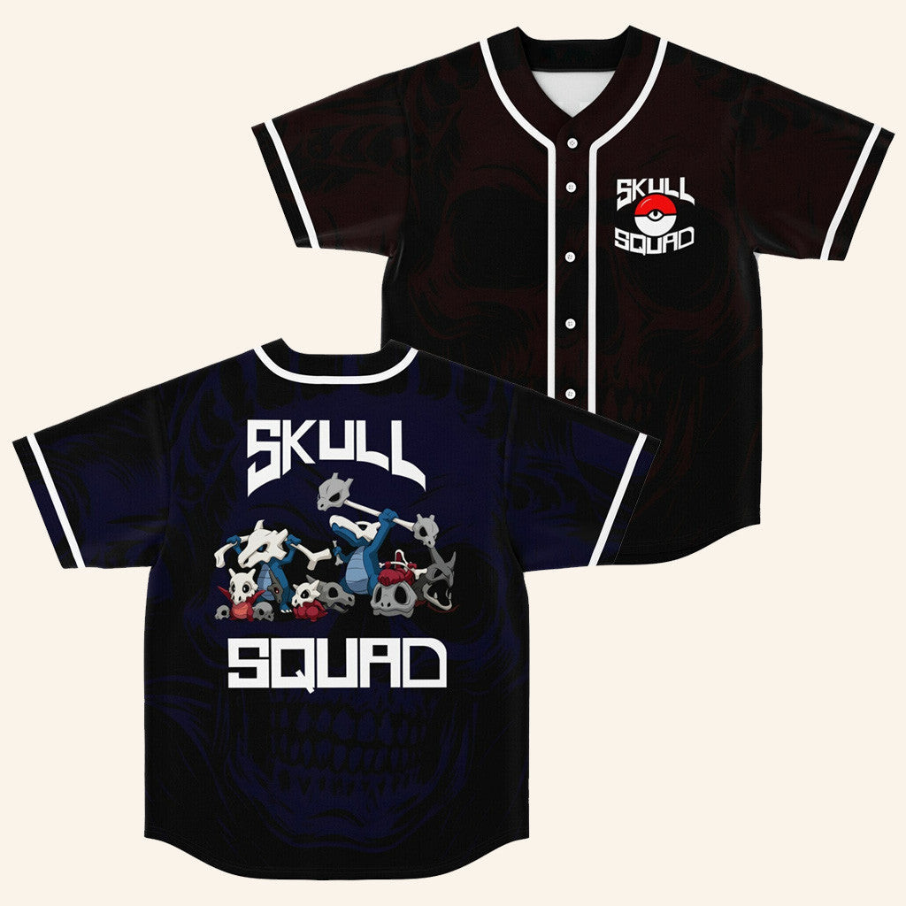 Rave Bonfire Merch Ricci Skull Squad Baseball Jersey Gift Ideas For Friends