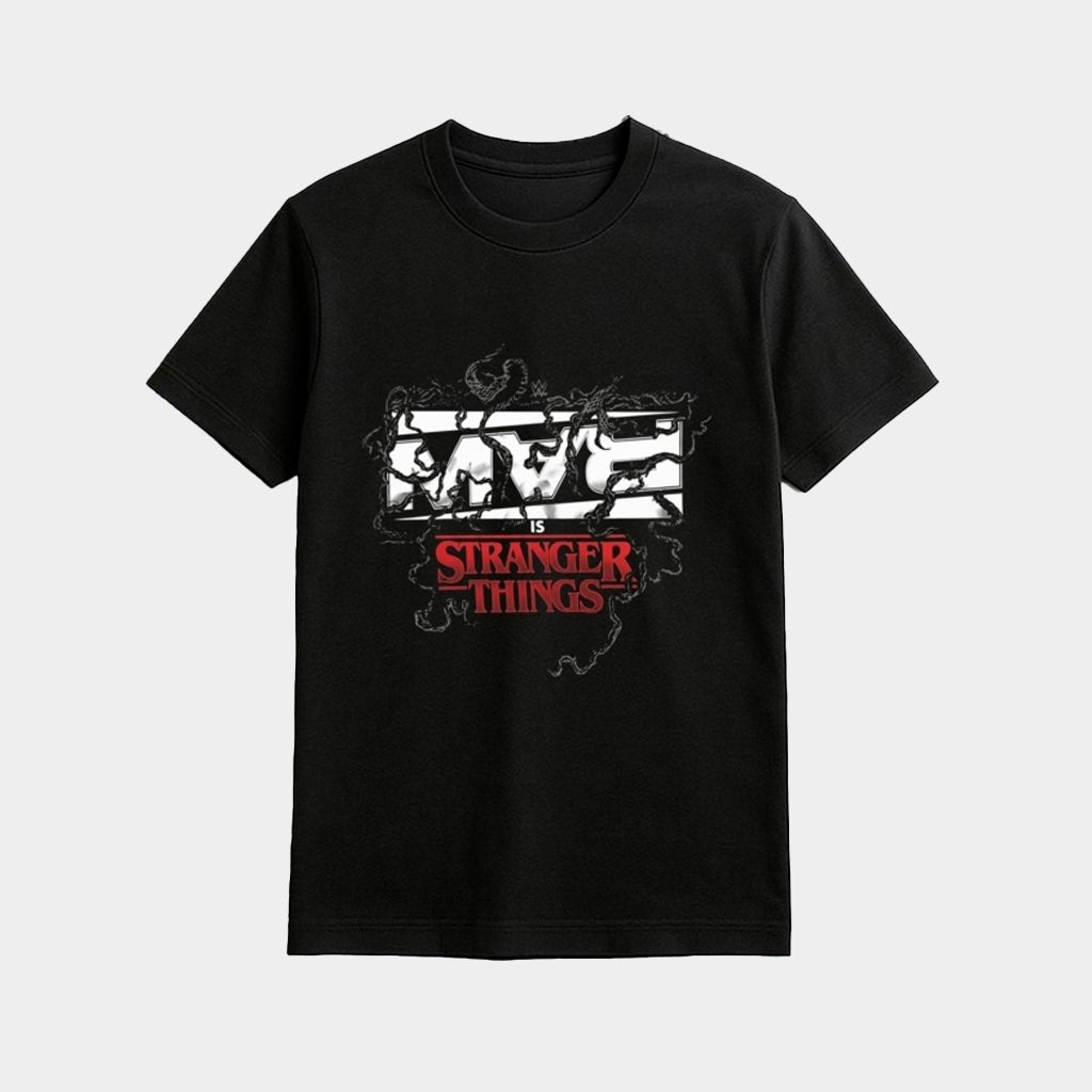 Raw WWE Stranger Things Shirt Fan Merch Birthday Present For Husband