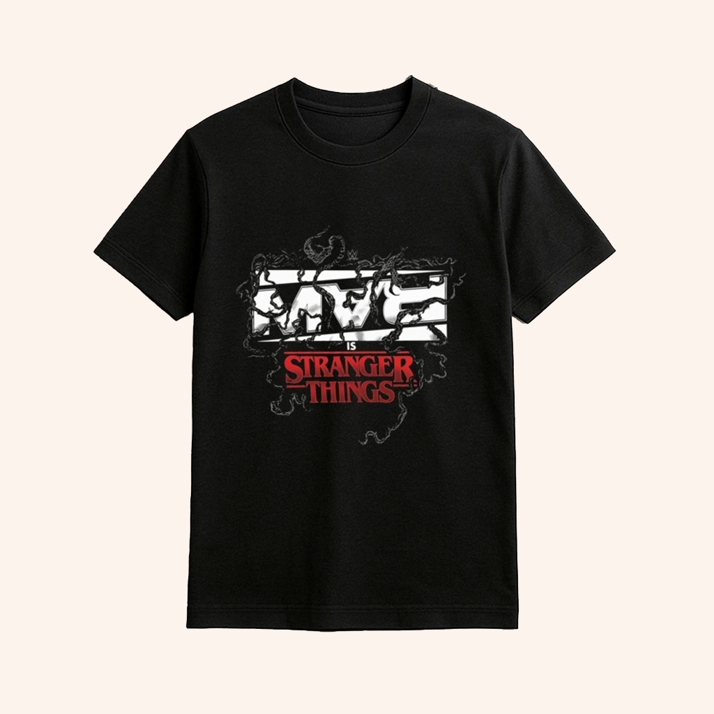 Raw WWE X Stranger Things Shirt Raw Merch Best Gifts For Wrestling Fans