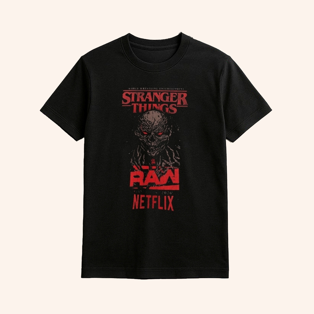 RAW WWE X Stranger Things Vecna T-Shirt RAW X Stranger Things Merch Gifts For WWE Fans RAW WWE X Stranger Things Vecna T-Shirt RAW X Stranger Things Merch Gifts For WWE Fans
