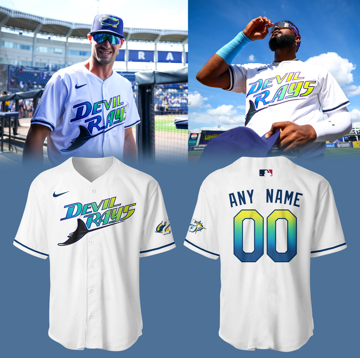 Rays Baseball 2025 Speak of the Devils... Jersey Baseball Father's Day Gifts