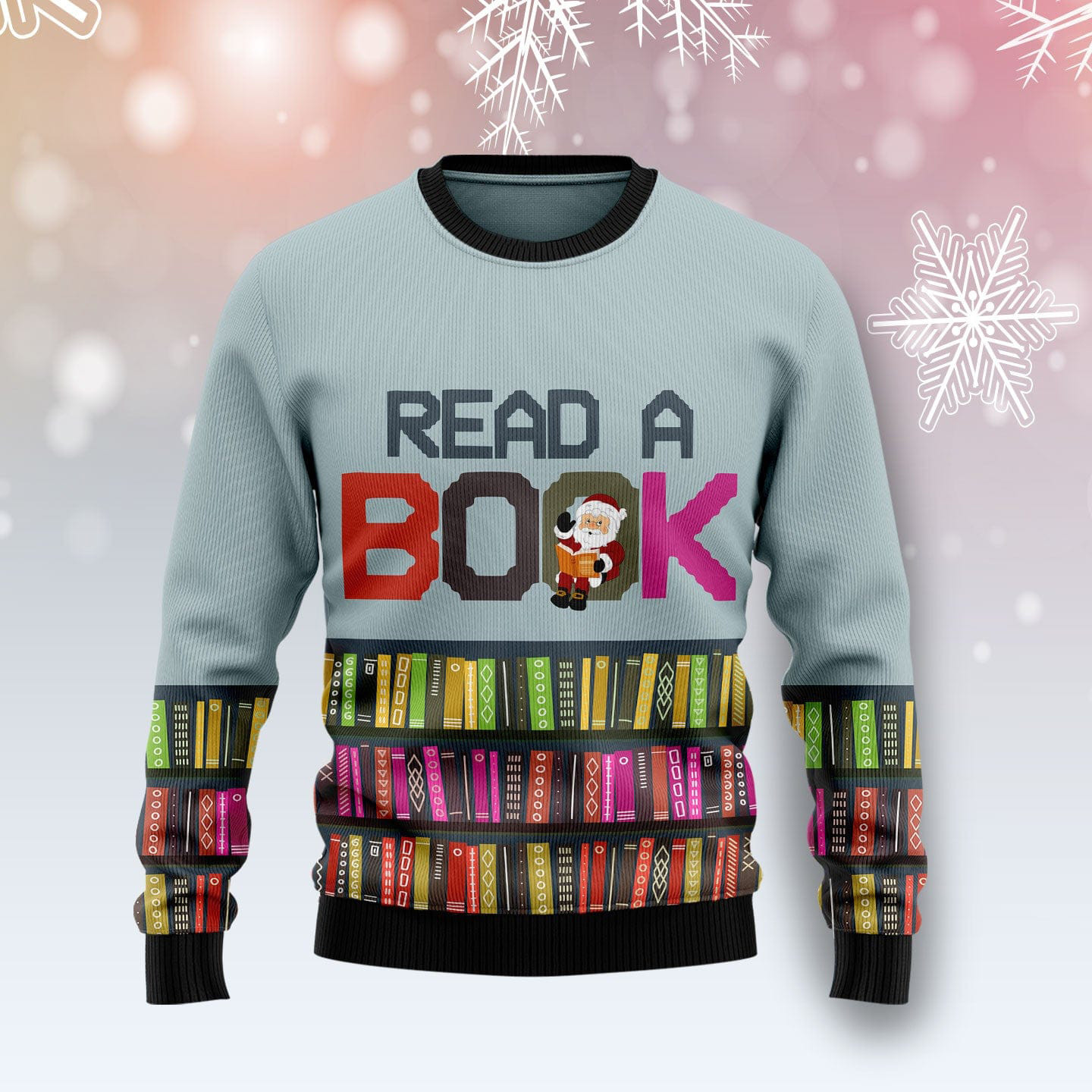 Read A Book Ugly Christmas Sweater Bookish Christmas Sweater Best Gifts For Bookworm