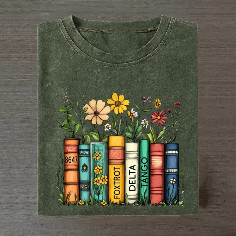 Reading Rainbow T-Shirt Book Lover Graphic Tee Gift For Readers