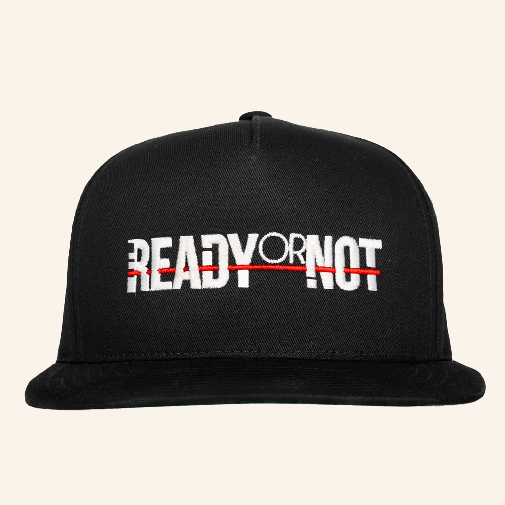 Ready Or Not Merch Ready Or Not Logo Embroidered Snapback Hat Gifts For Brothers
