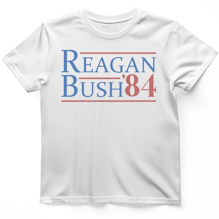 Reagan Bush T Shirt Political History Retro Tee Gift for History Lovers