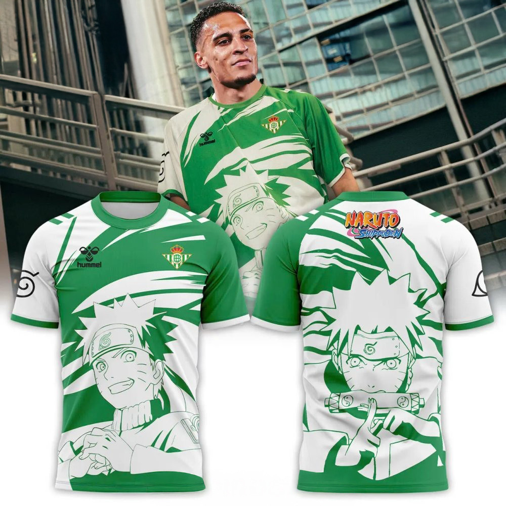 Real Betis x Naruto Shippuden Special T-Shirt Stepdad Gifts For Father's Day