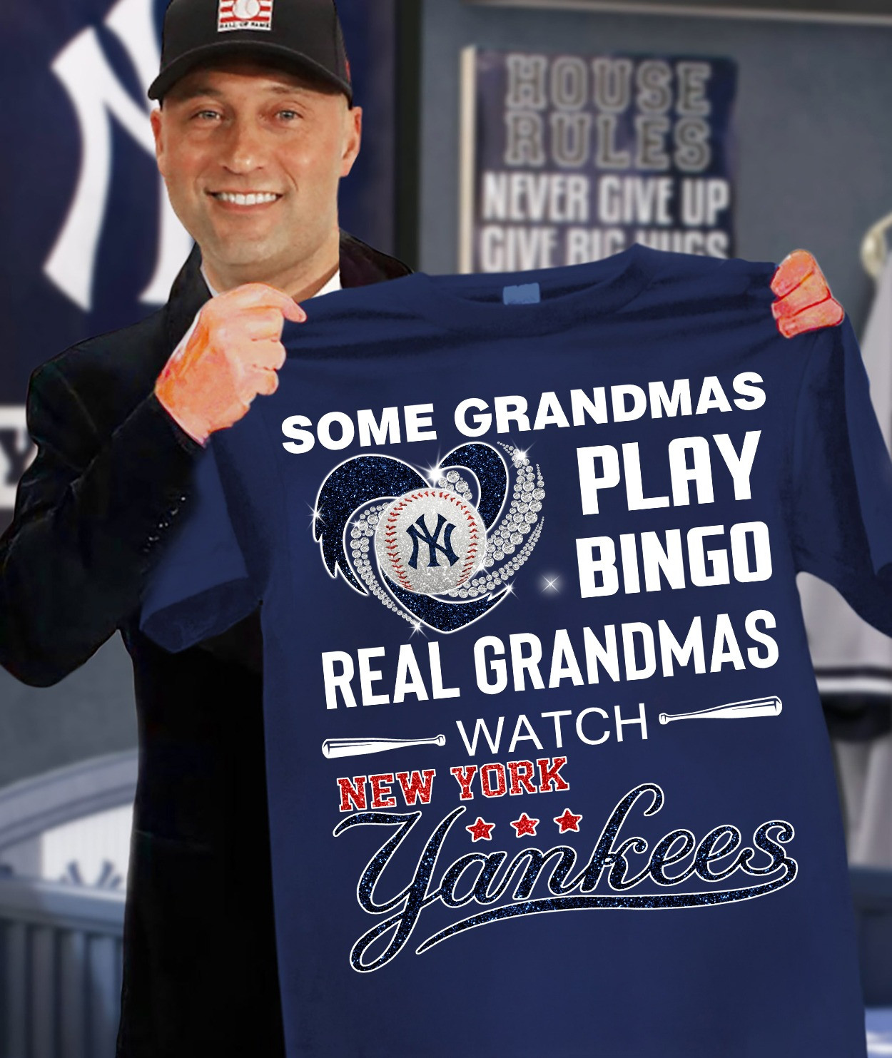 Real Grandmas Watch New York Yankees T-Shirt Funny Gifts For Grandma Yankees Fans
