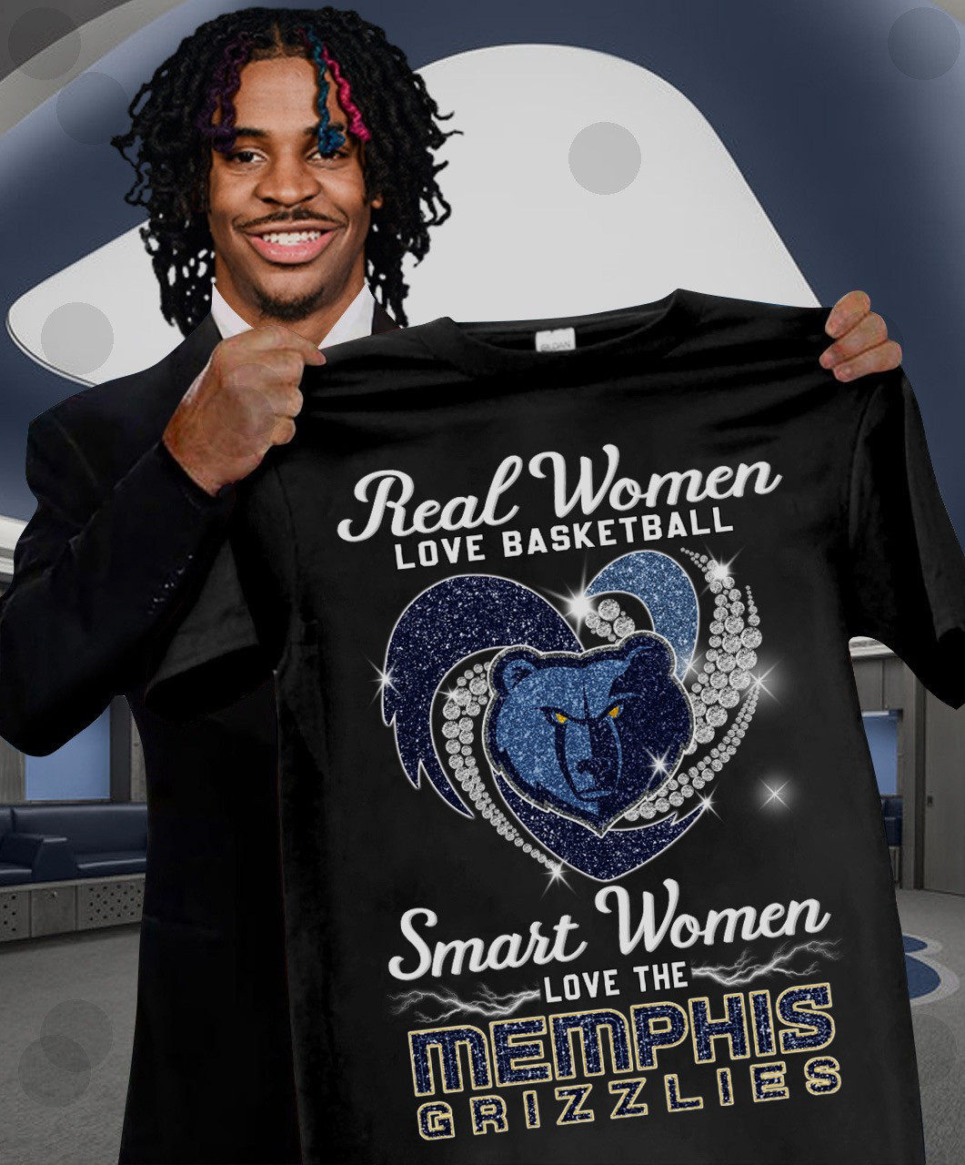 Real Women Love Basketball Smart Love Memphis Grizzlies Shirt Basketball Fan Gift Ideas