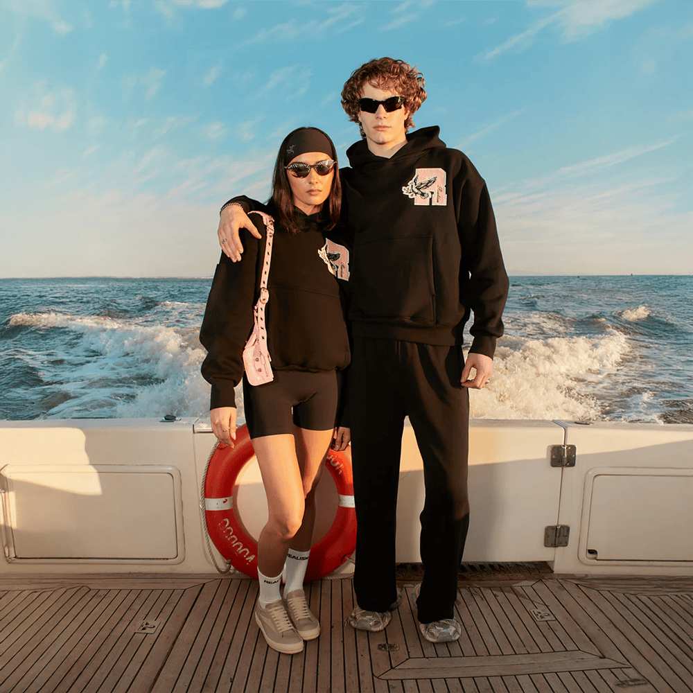 Realism Hoodie SSS REALISM College Team Hoodie Midnight Peach Gifts For Men Women