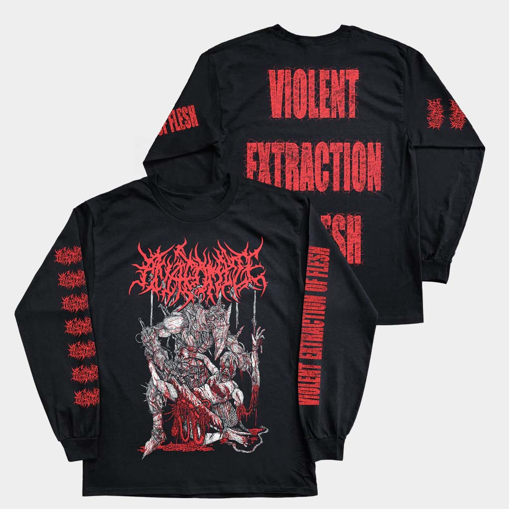 Reality Fade Merch Anatomize Violent Extraction Of Flesh Long Sleeve T-Shirt Gifts For Son