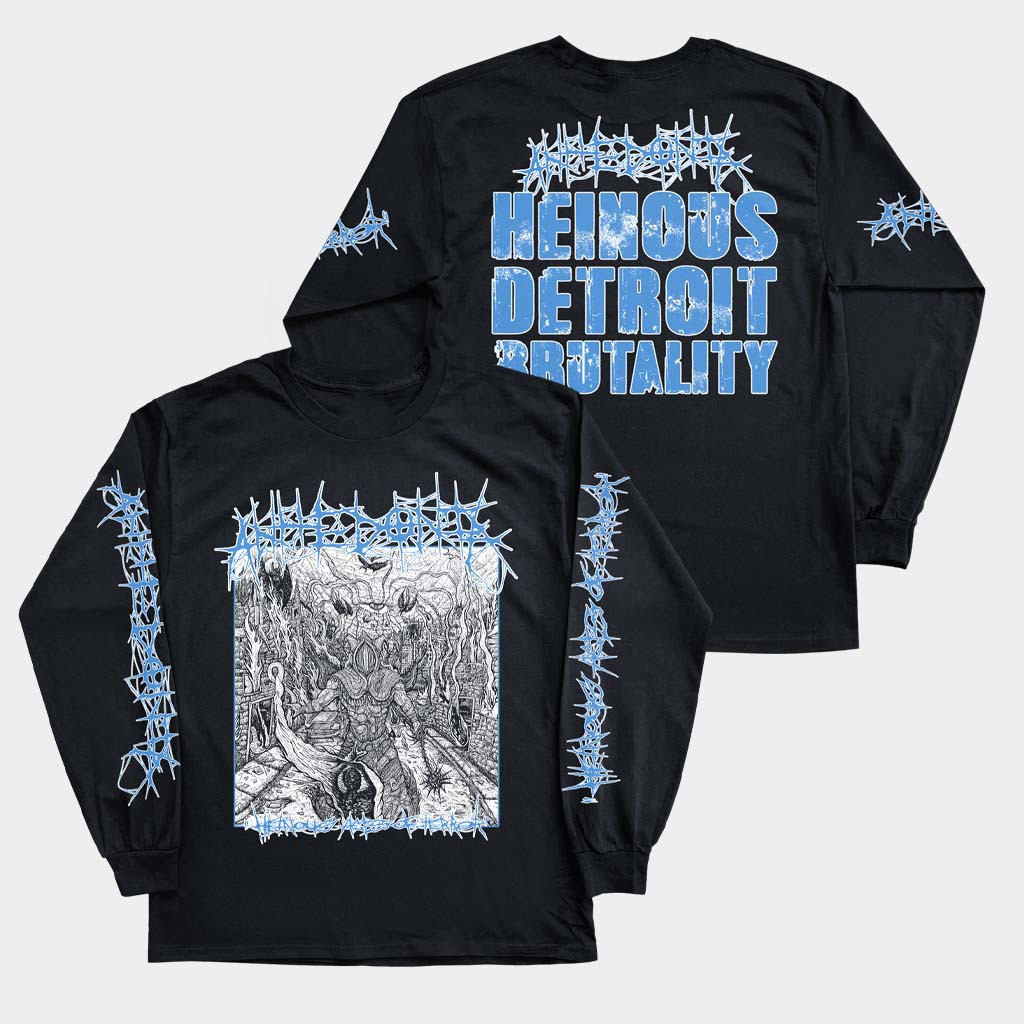 Reality Fade Merch Anhedonia Heinous Acts Of Terror Long Sleeve T-Shirt Gifts For Husband