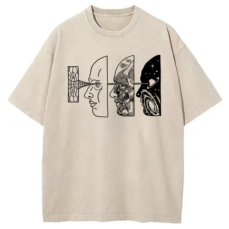 Reality Is Manipulated By Thought Washed T-Shirt Funny Quote Unisex Shirt Gifts For Besties