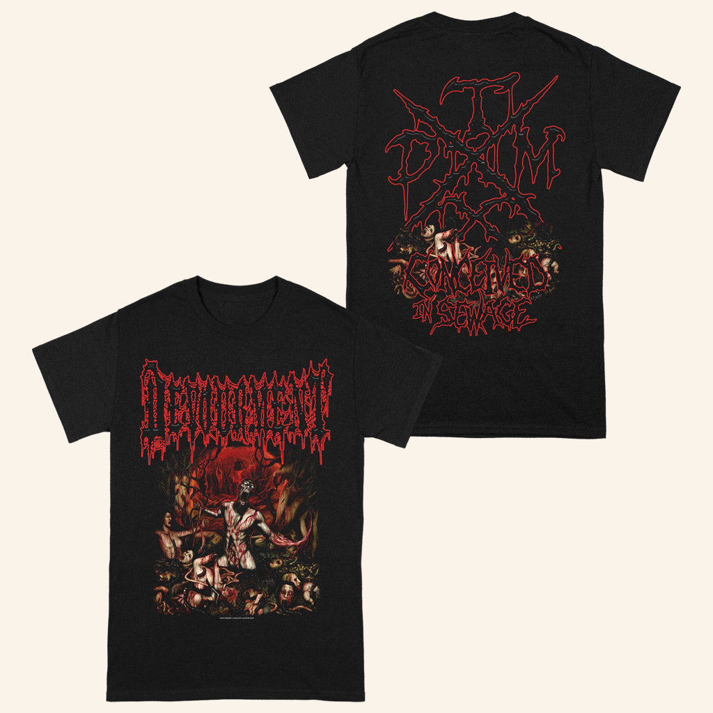 Realityfade Merch Devourment Conceived In Sewage T-Shirt Gifts For Him Realityfade Merch Devourment Conceived In Sewage T-Shirt Gifts For Him