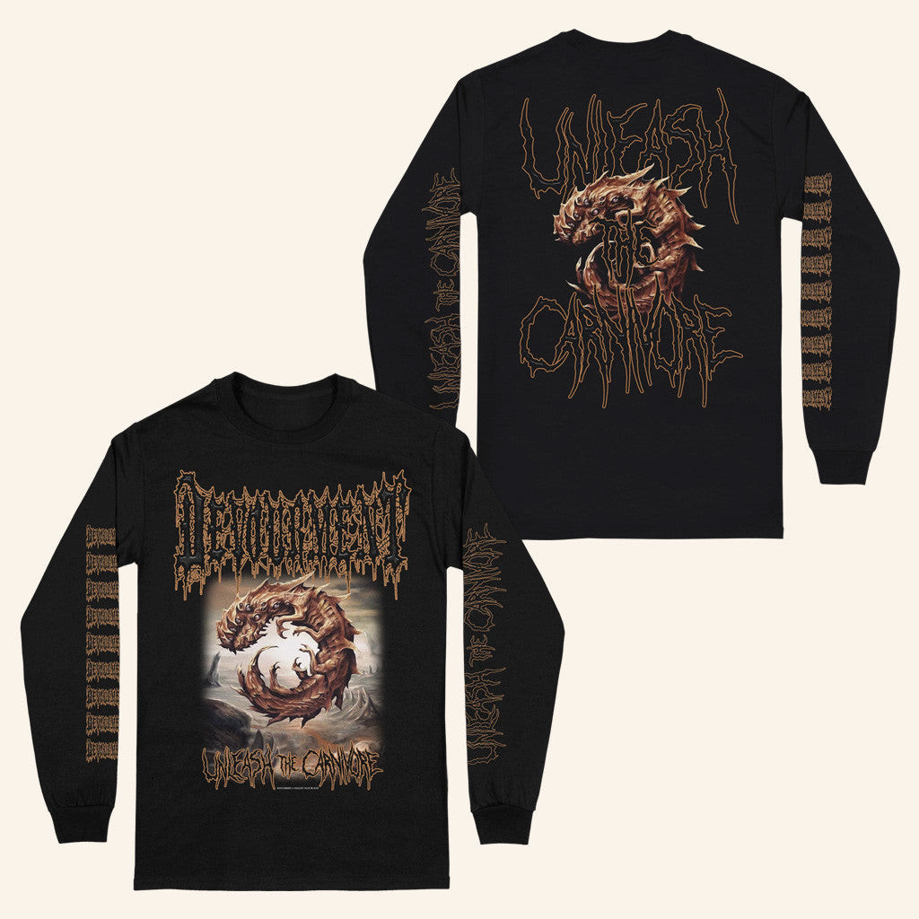 Realityfade Merch Devourment Unleash The Carnivore Long Sleeve Shirt Gift For Boyfriend