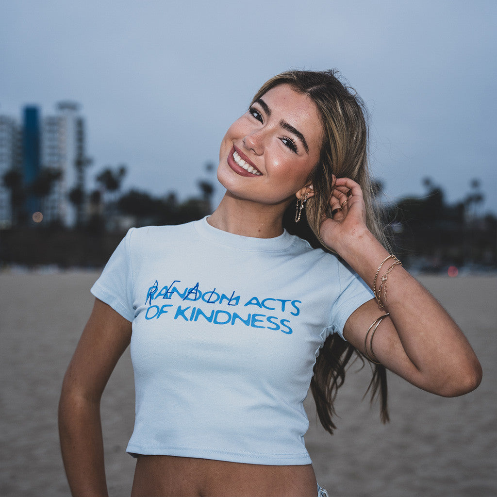 Reall Act Of Kindess Baby Tee Blue Official Reall Wrld Merch Real World Paultooreall Merch Reall Act Of Kindess Baby Tee Blue Official Reall Wrld Merch Real World Paultooreall Merch