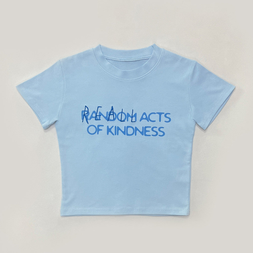 Reall Act Of Kindess Baby Tee Official Reall Wrld Merch Real World Merch The Party Collection Reall Act Of Kindess Baby Tee Official Reall Wrld Merch Real World Merch The Party Collection
