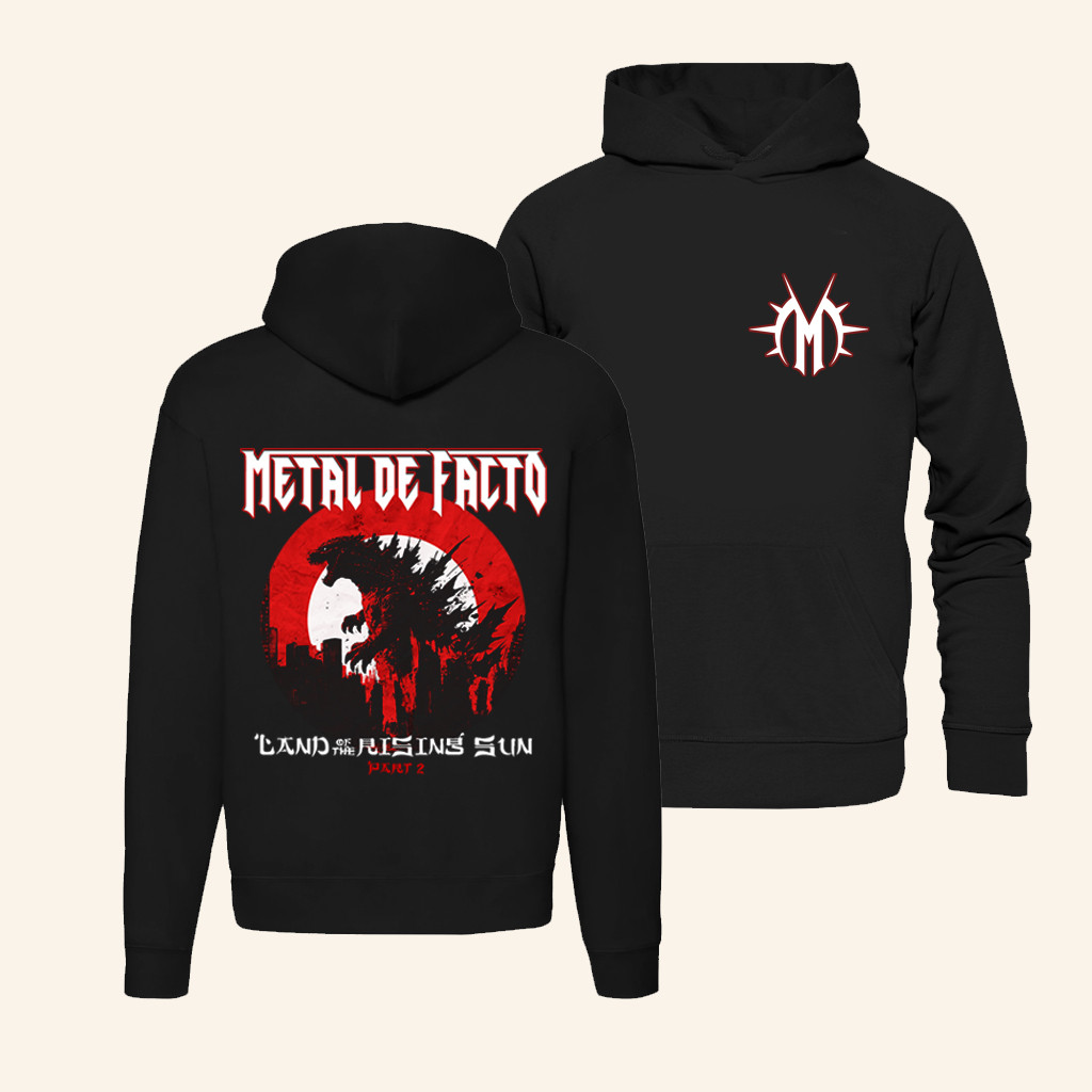 Reaper Entertainment Merch Land Of The Rising Sun Part 2 Black Hoodie Metal De Facto Merch