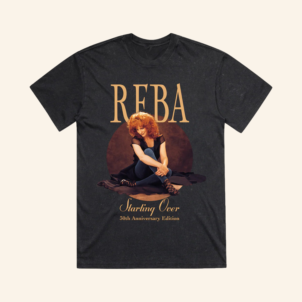Reba Mcentire Merch Starting Over 30Th Anniversary T-Shirt Country Music Themed Gifts Reba Mcentire Merch Starting Over 30Th Anniversary T-Shirt Country Music Themed Gifts