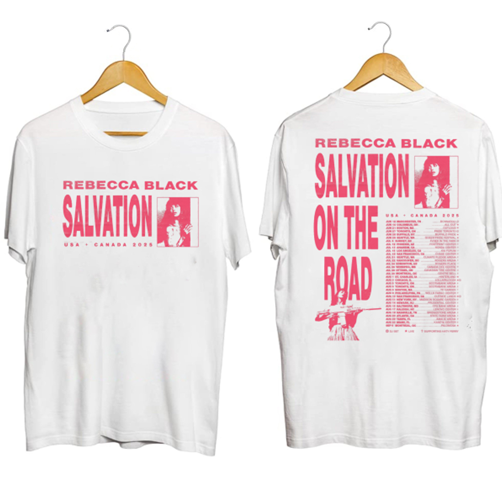 Rebecca Black Salvation Tour Shirt Rebecca Black Merch Gifts For Music Enthusiasts