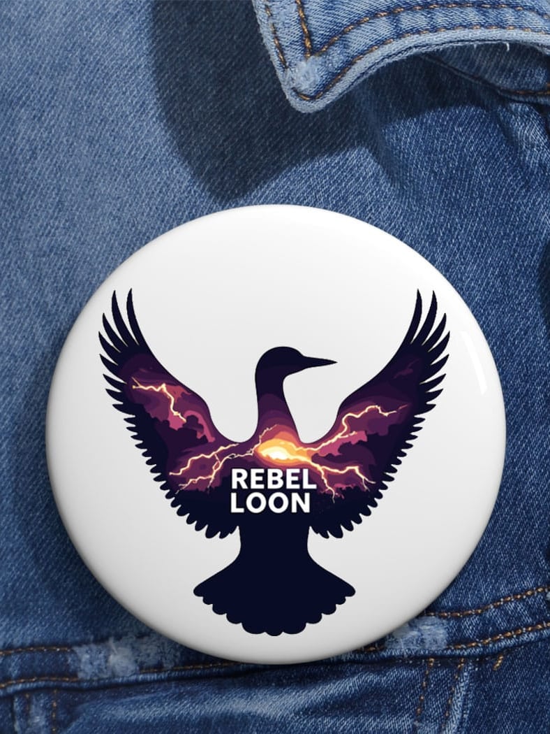 Rebel Loon Minnesota Protest Pin Button Minnesota Rebel Alliance Button FDT Merch