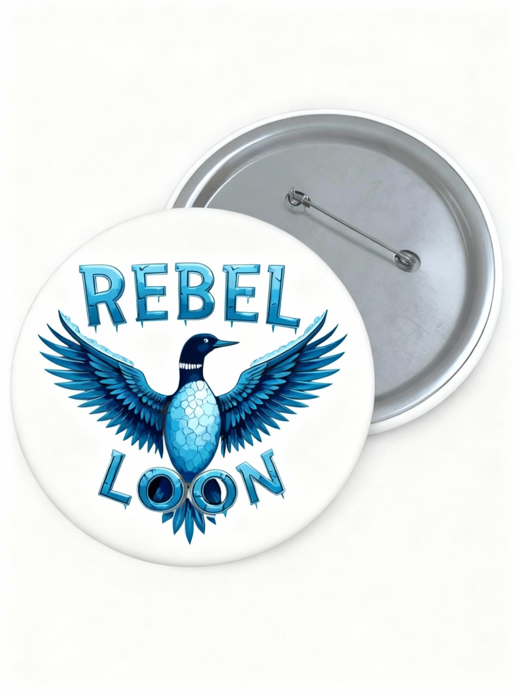 Rebel Loon Minnesota Proud Pin Button Minnesota Rebel Alliance Button F ICE Merch White