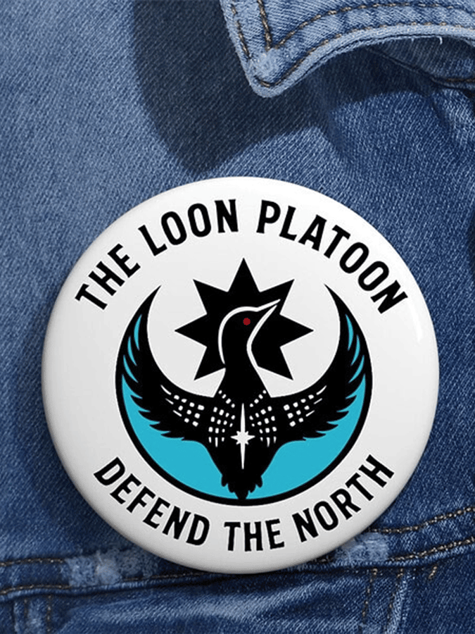 Rebel Loon Platoon Pin Button Minnesota Strong Button Abolish ICE Merch No King Gifts