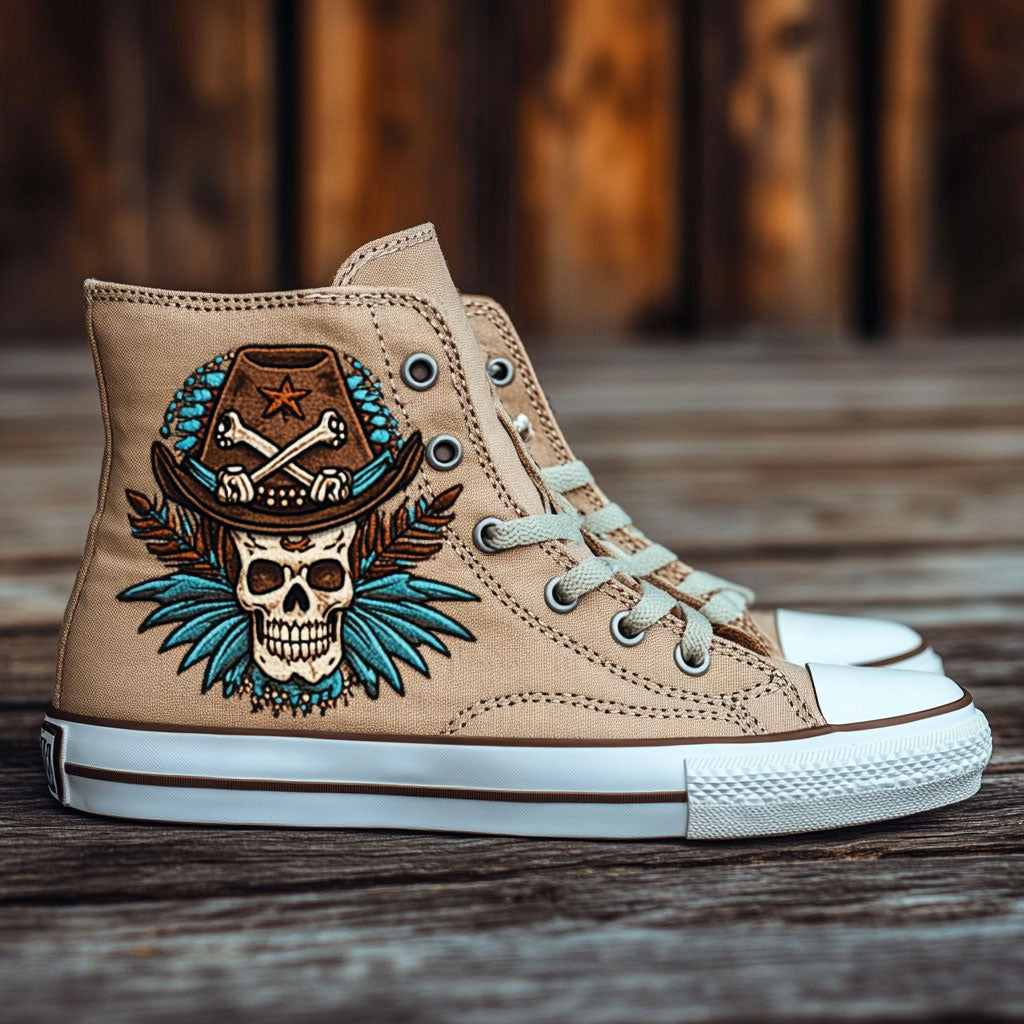 Rebel Rider Canvas High Tops Valentine Merch Gift