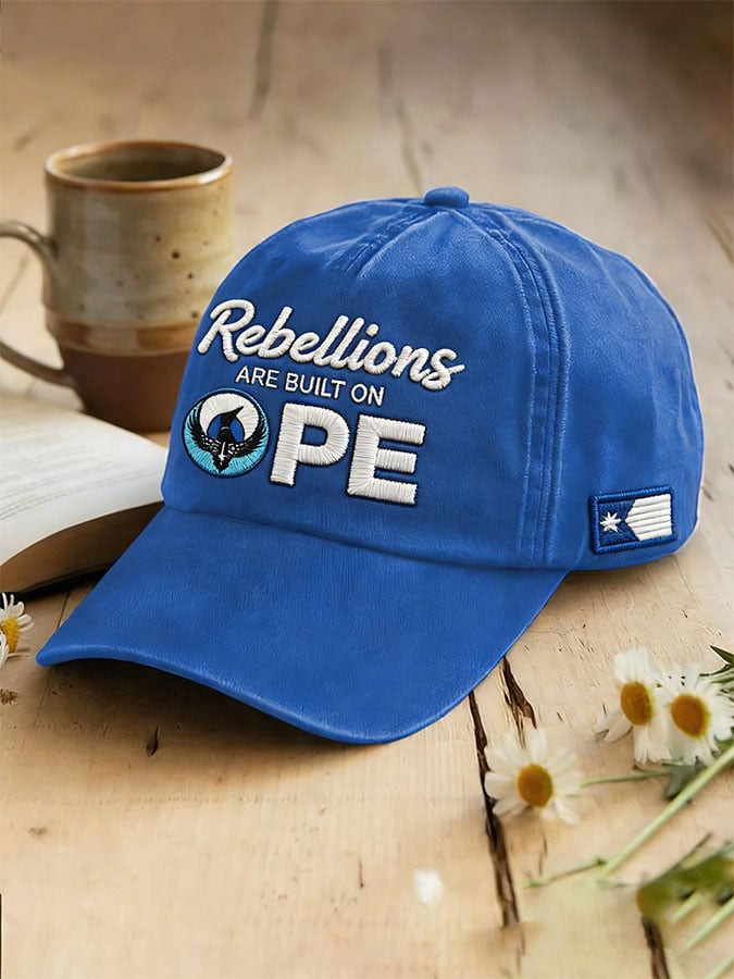 Rebellions Are Built On Hope Hat Embroidered Minnesota Rebel Alliance Merch FDT Button Rebellions Are Built On Hope Hat Embroidered Minnesota Rebel Alliance Merch FDT Button