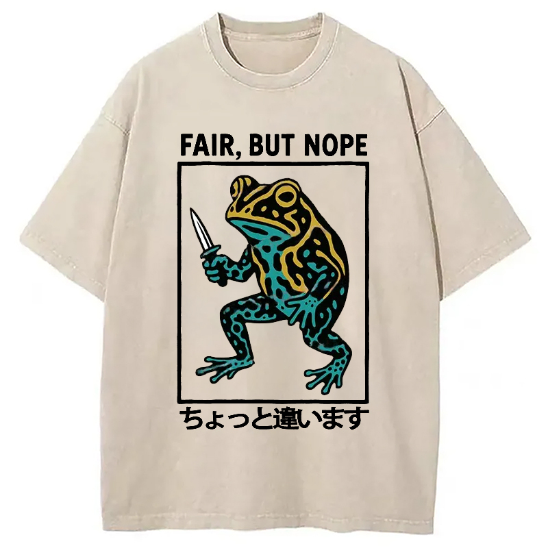 Rebellious Frog Washed T-Shirt Soft Comfortable Daily T Shirt Gifts For Her Rebellious Frog Washed T-Shirt Soft Comfortable Daily T Shirt Gifts For Her