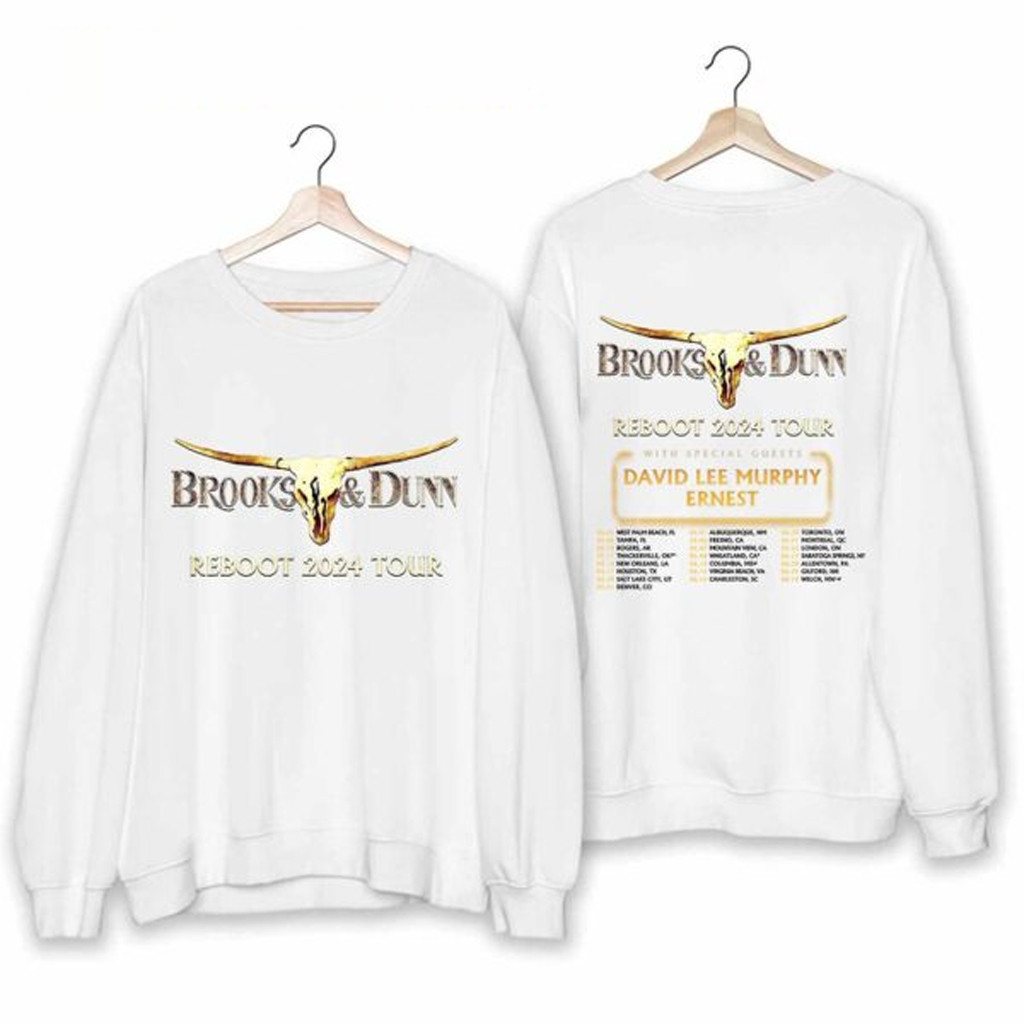 Reboot 2024 Tour Brooks And Dunn Sweatshirt Fan Merch Gifts For Husband