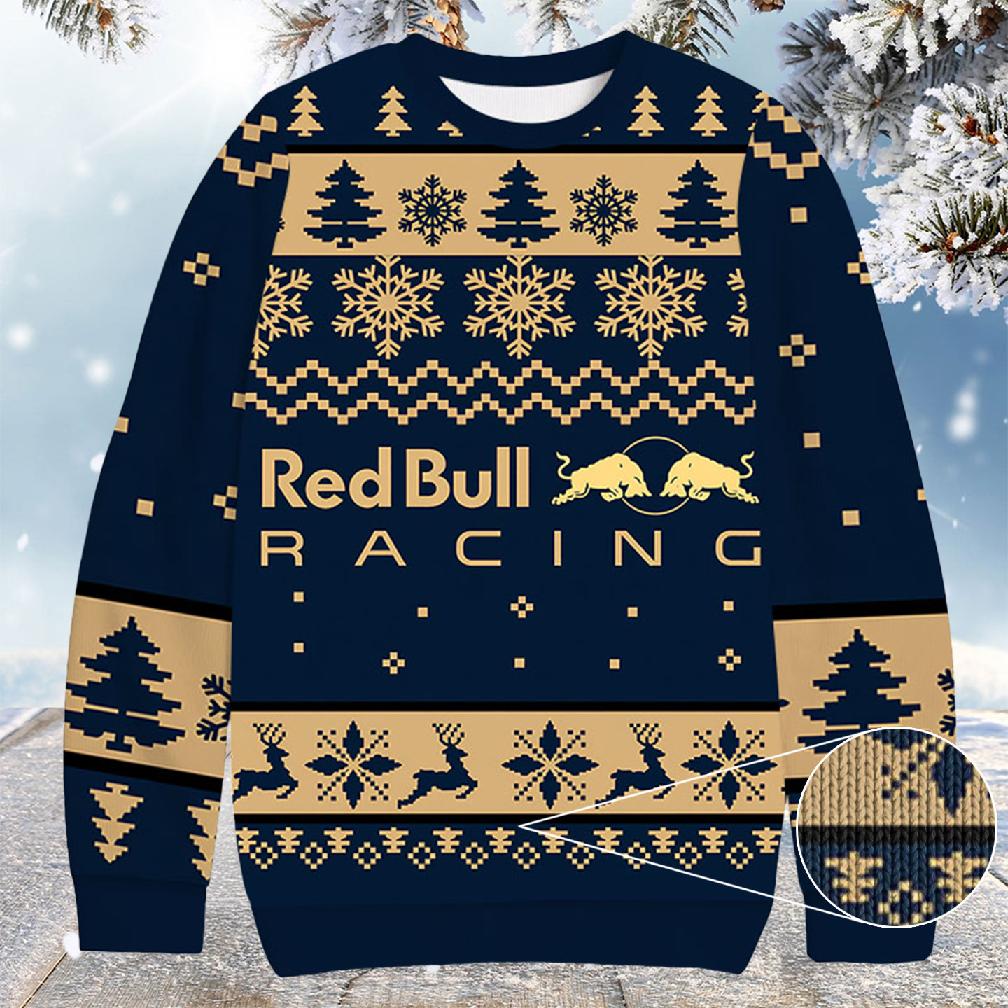 Red Bull Blue Christmas Ugly Sweater Cool Xmas Apparel Cool Christmas Gifts