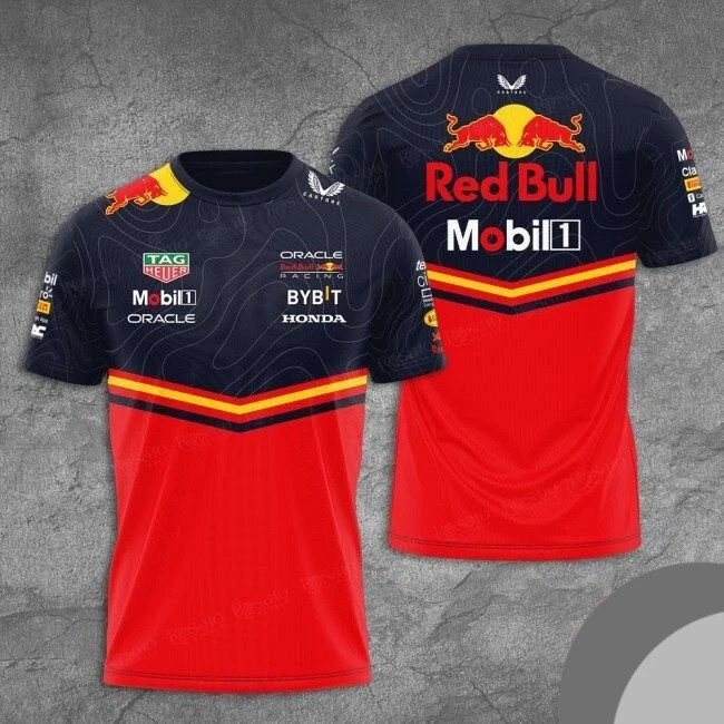 Red Bull Racing F1 Team T-Shirt Design 2025 Season Shirt For Adults