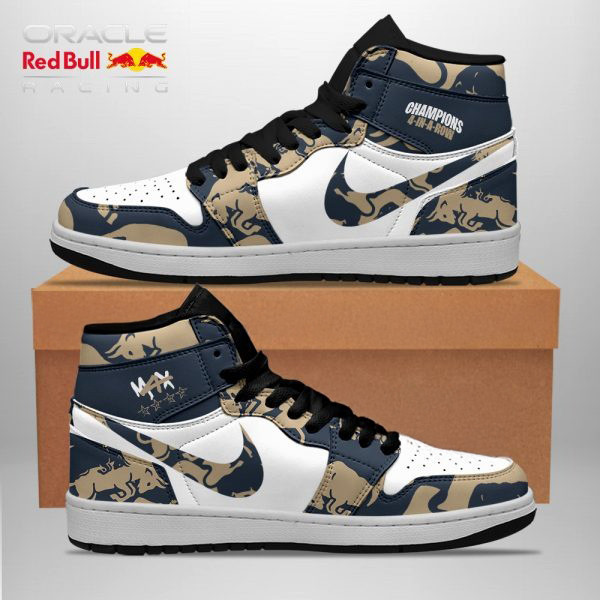 Red Bull Racing F1 x MV1 AJ 1 Sneaker Gifts For Motorcycle Lovers