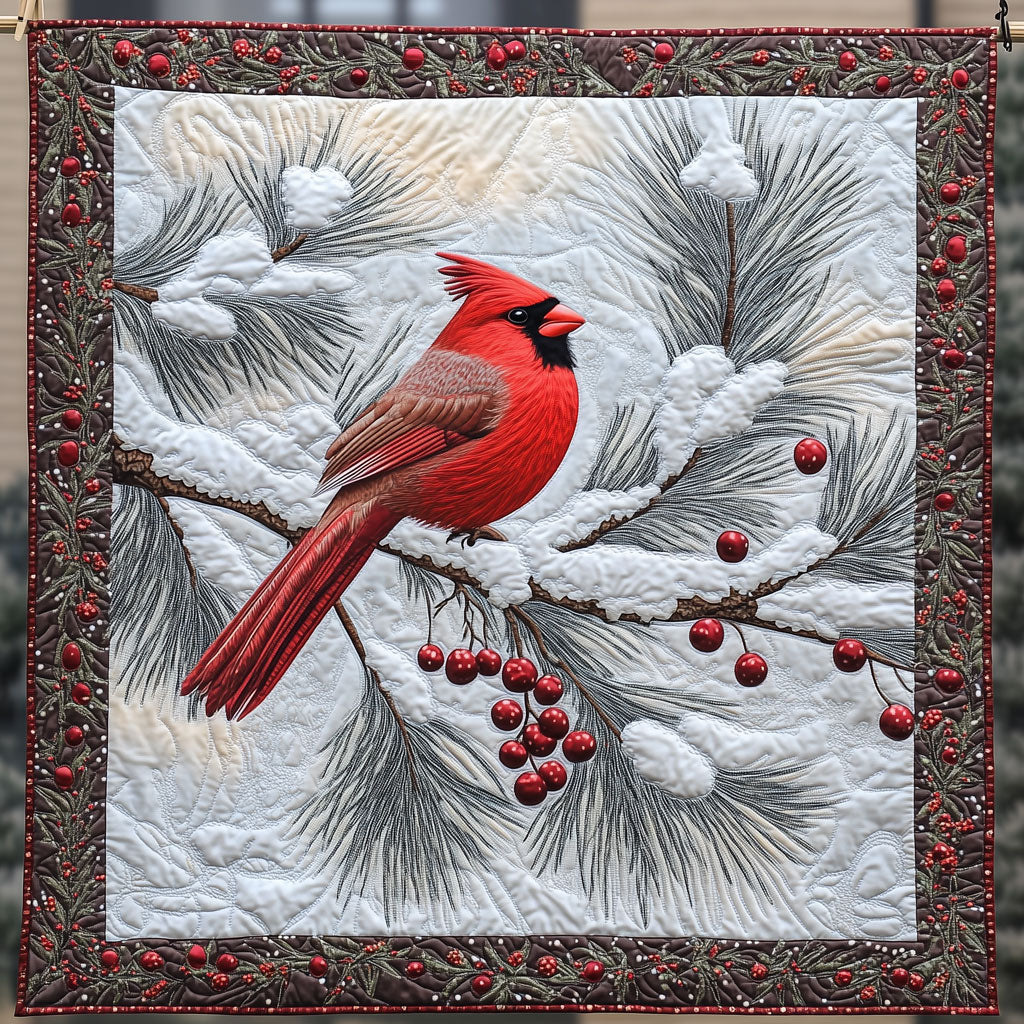 Red Cardinal Bird Quilt Comfortable Quilt Blanket That Everyone Will Love