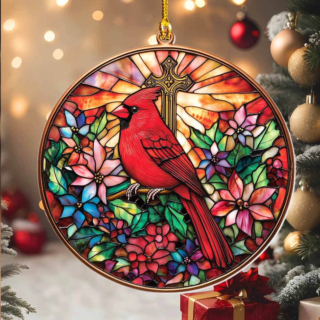 Red Cardinal Christmas Ornament Memorial Decoration Xmas Gifts For Family