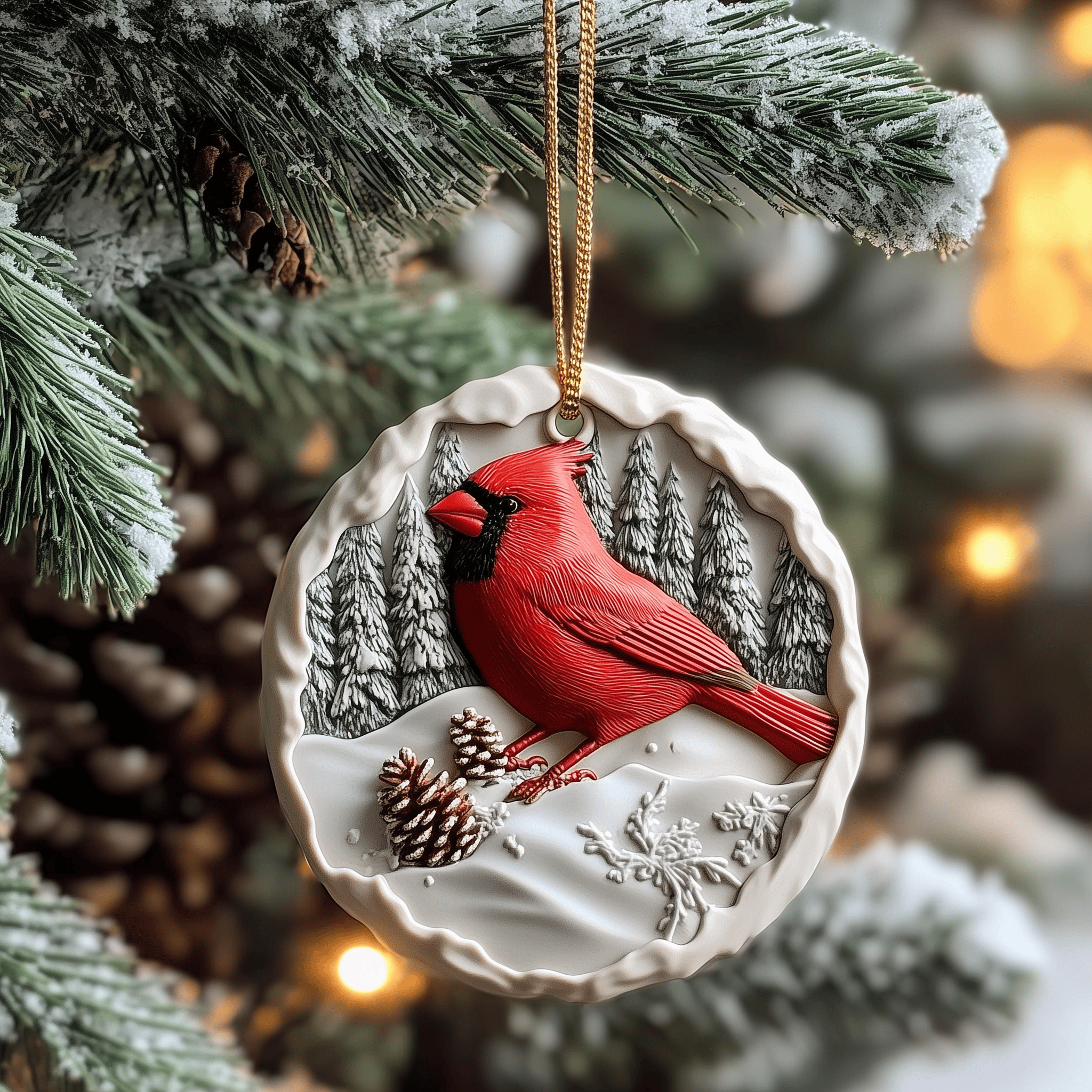 Red Cardinal Mica Ornament Celebrate in Style with Ornaments That Capture the Season