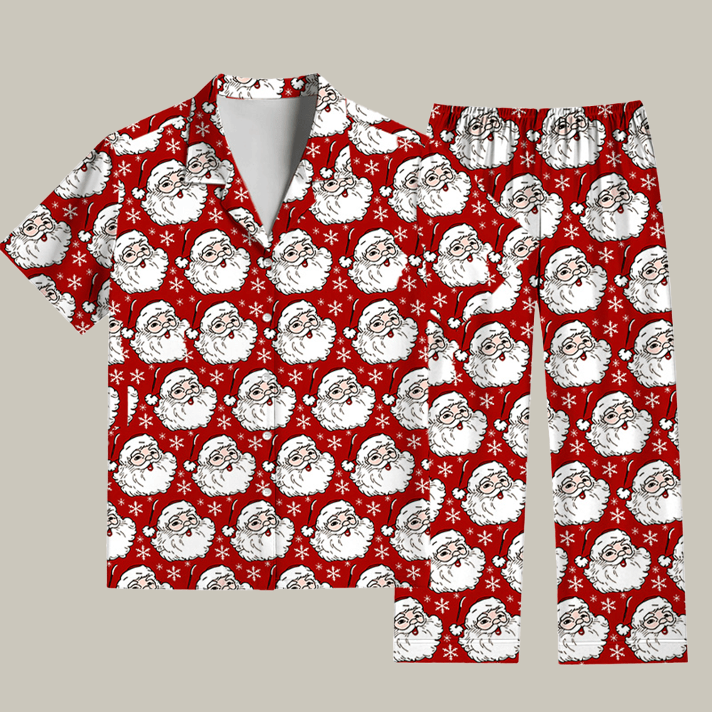 Red Christmas Pajama Set Merry Xmas Apparel Christmas Gifts For Friends