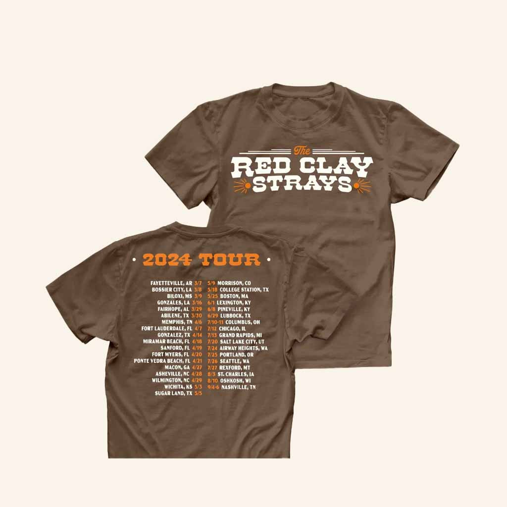 Red Clay Strays Merch Get Right Tour Shirt Gifts For Rock Lovers
