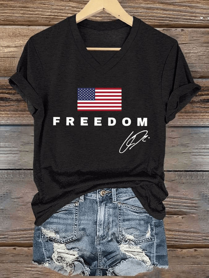 Red Freedom Shirt Charlie Kirk Shirts for Sale Turning Point USA Merch Charlie Kirk Clothing Gift for Wife - Image 6