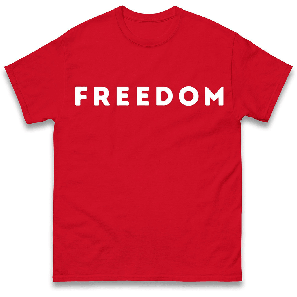 Red Freedom Shirt Charlie Kirk TPUSA Merch Charlie Kirk Memorial Shirt Gifts For Supporters Tribute Gifts