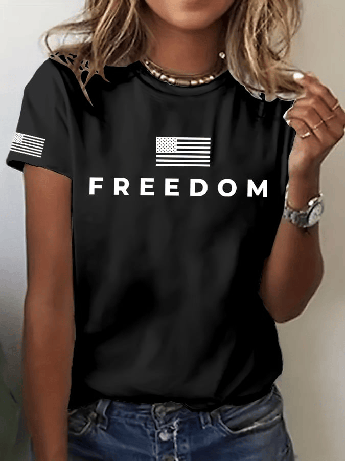 Red Freedom Shirt Charlie Kirk Turning Point USA Merch Charlie Kirk Clothing Gift for Wife - Image 2