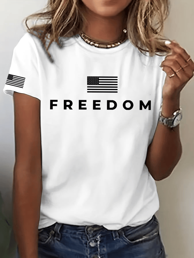 Red Freedom Shirt Charlie Kirk Turning Point USA Merch Charlie Kirk Clothing Gift for Wife - Image 3