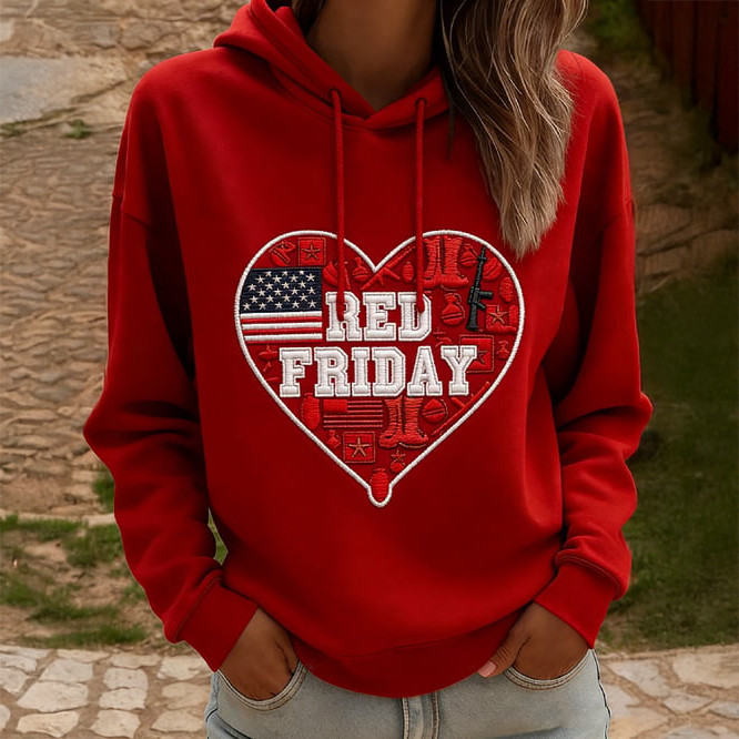Red Friday American Flag Hoodie Remember Everyone Deployed Apparel Red Friday Gift Idea