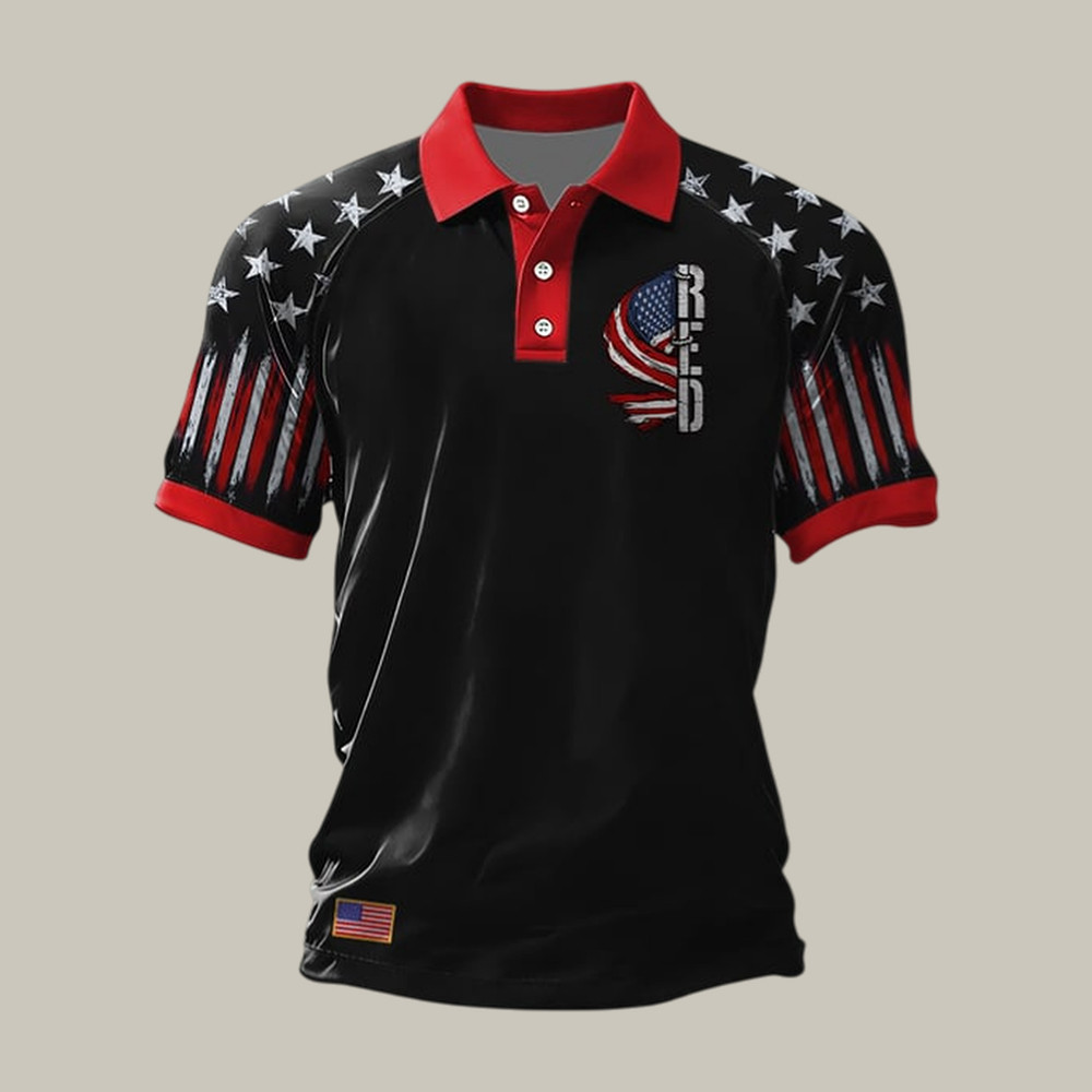 Red Friday American Flag Polo Shirt Remember Everyone Deployed Shirt Red Friday Gift For Dad