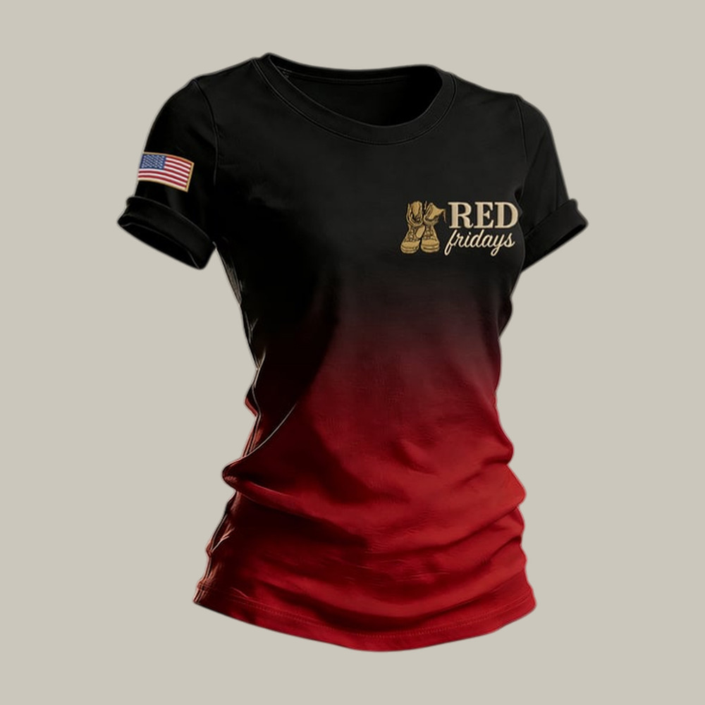 Red Friday American Flag T-Shirt Remember Everyone Deployed Shirt Red Friday Gift Idea