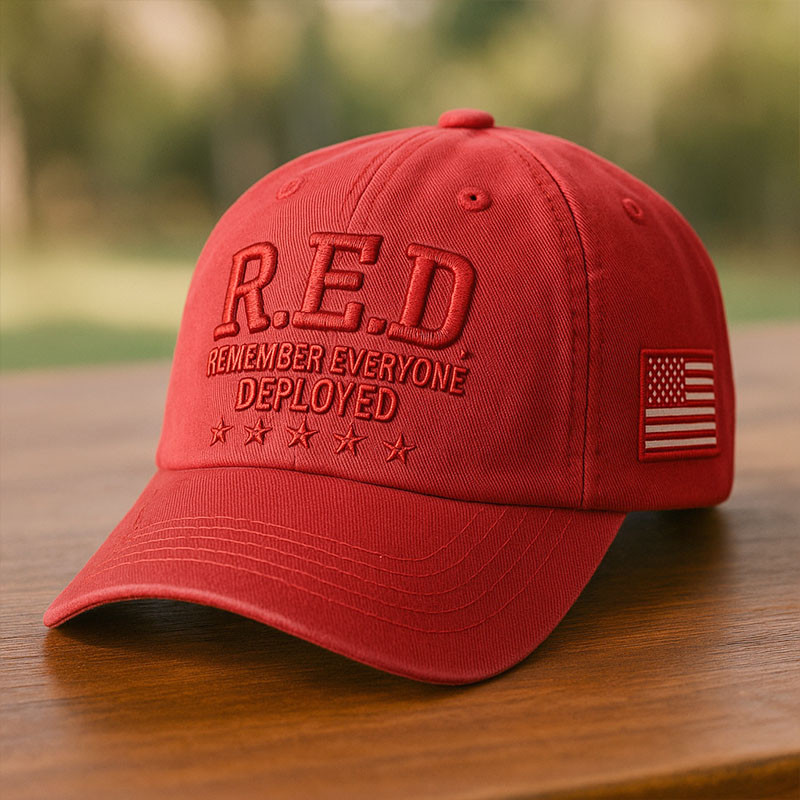 Red Friday American Hat Remember Everyone Deployed American Flag Cap Patriotic Gifts