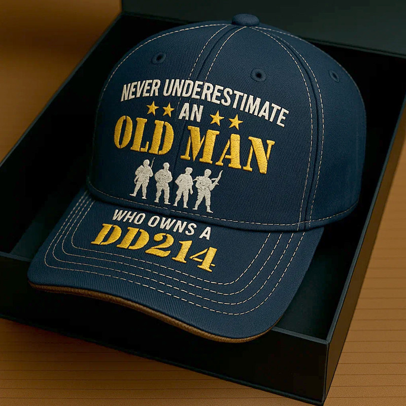 Red Friday Art Hat Never Underestimate An Old Man Who Owns A DD 214 Cap Tribute Gifts